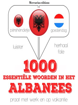 cover image of 1000 essentiële woorden in het Albanees